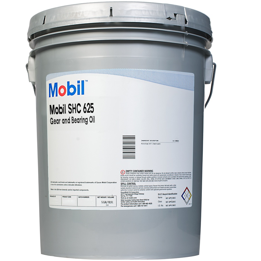 Picture of Mobil 5 Gal Shc 625 Circulating Oil Gear Bearing